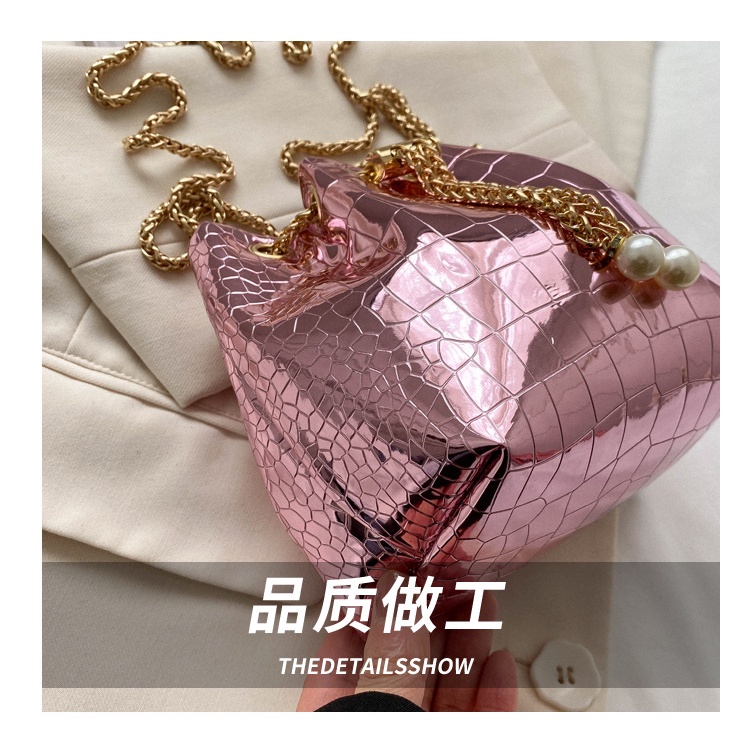 Túi Đeo Vai Cỡ Nhỏ Phối Dây Đeo Sợi Xích Độc Đáo Thời Trang Mùa Xuân 2023 Cho Nữ