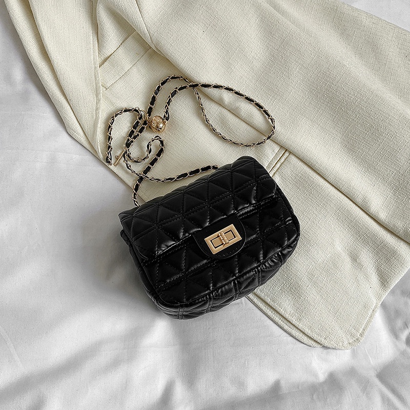 Túi Xách Đeo Vai / Kẹp Nách Phối Dây Xích Thêu Hoạ Tiết Kim Cương Thời Trang 2023