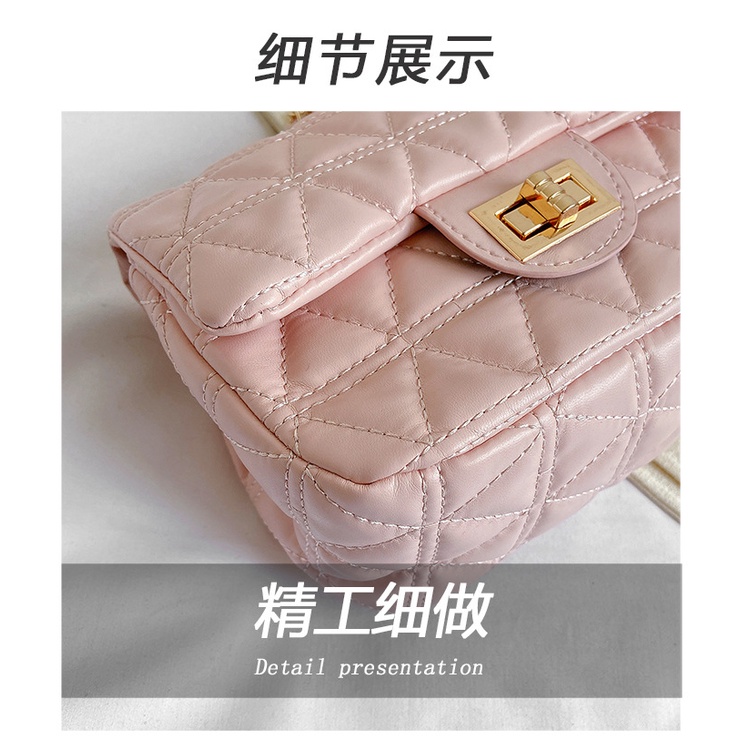 Túi Xách Đeo Vai / Kẹp Nách Phối Dây Xích Thêu Hoạ Tiết Kim Cương Thời Trang 2023