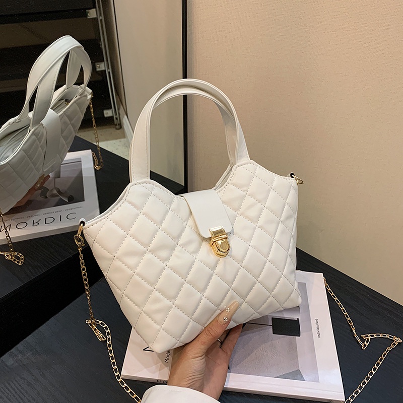 Túi Tote Đeo Vai Sức Chứa Lớn Thêu Chỉ Đính Kim Cương Phong Cách Retro Thời Trang Mùa Xuân 2023