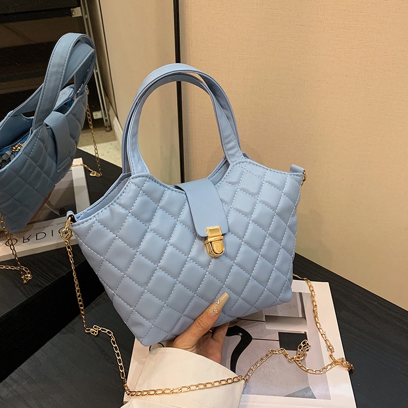 Túi Tote Đeo Vai Sức Chứa Lớn Thêu Chỉ Đính Kim Cương Phong Cách Retro Thời Trang Mùa Xuân 2023