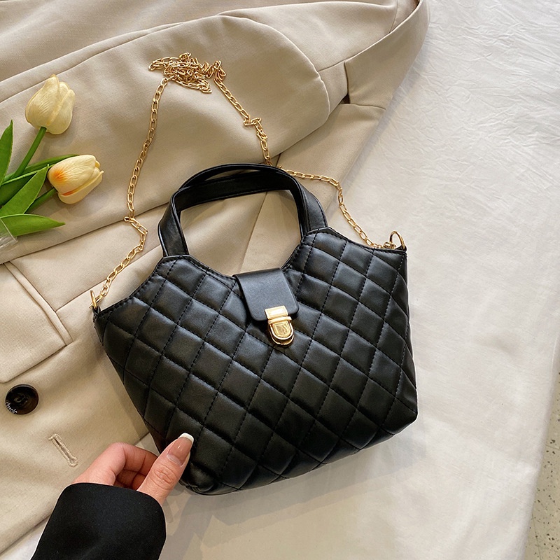 Túi Tote Đeo Vai Sức Chứa Lớn Thêu Chỉ Đính Kim Cương Phong Cách Retro Thời Trang Mùa Xuân 2023