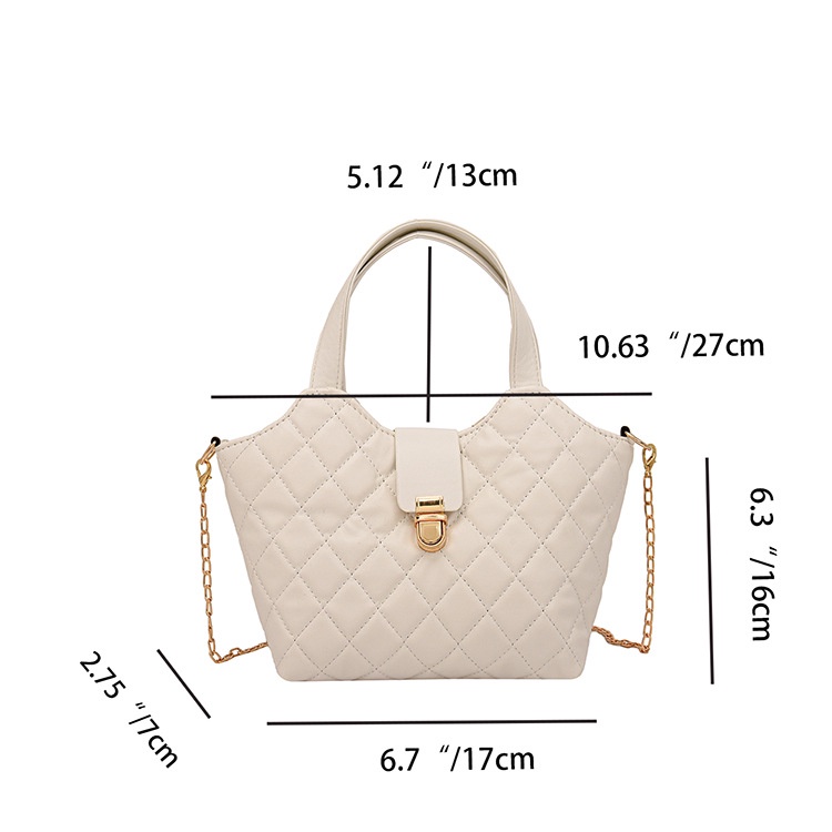 Túi Tote Đeo Vai Sức Chứa Lớn Thêu Chỉ Đính Kim Cương Phong Cách Retro Thời Trang Mùa Xuân 2023