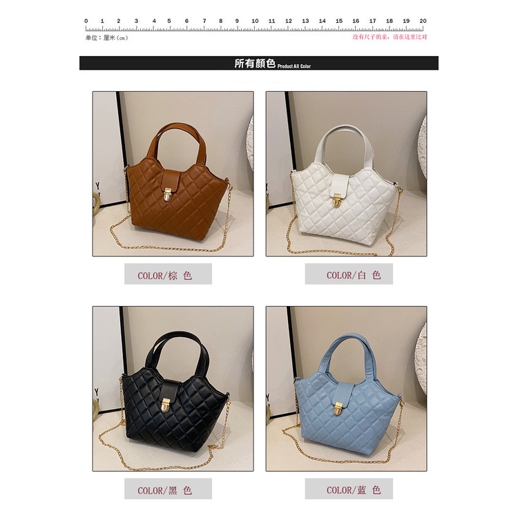 Túi Tote Đeo Vai Sức Chứa Lớn Thêu Chỉ Đính Kim Cương Phong Cách Retro Thời Trang Mùa Xuân 2023