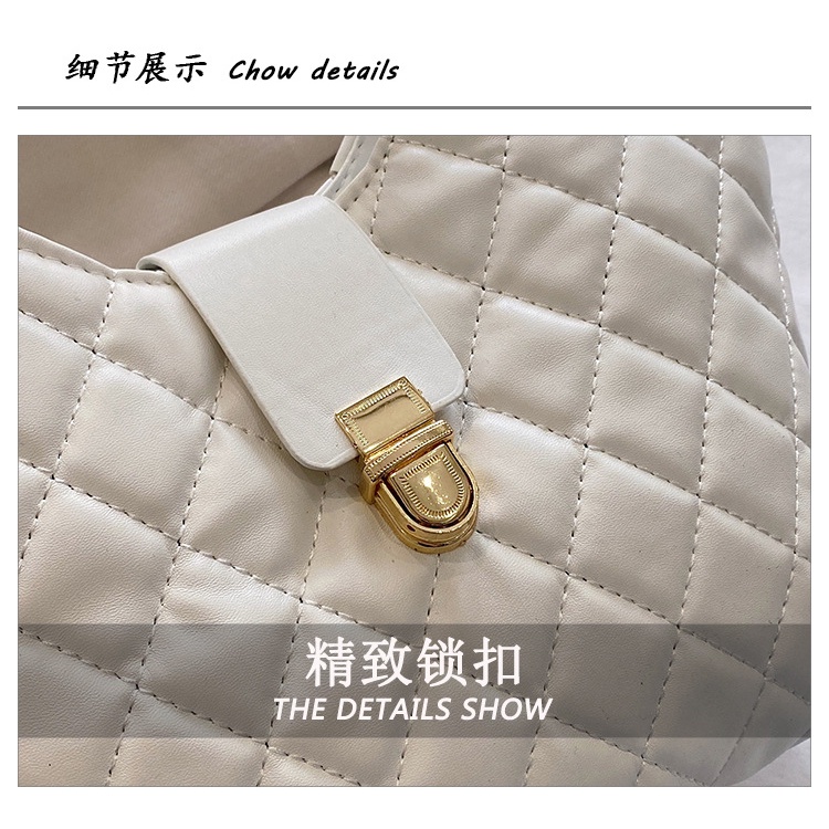 Túi Tote Đeo Vai Sức Chứa Lớn Thêu Chỉ Đính Kim Cương Phong Cách Retro Thời Trang Mùa Xuân 2023