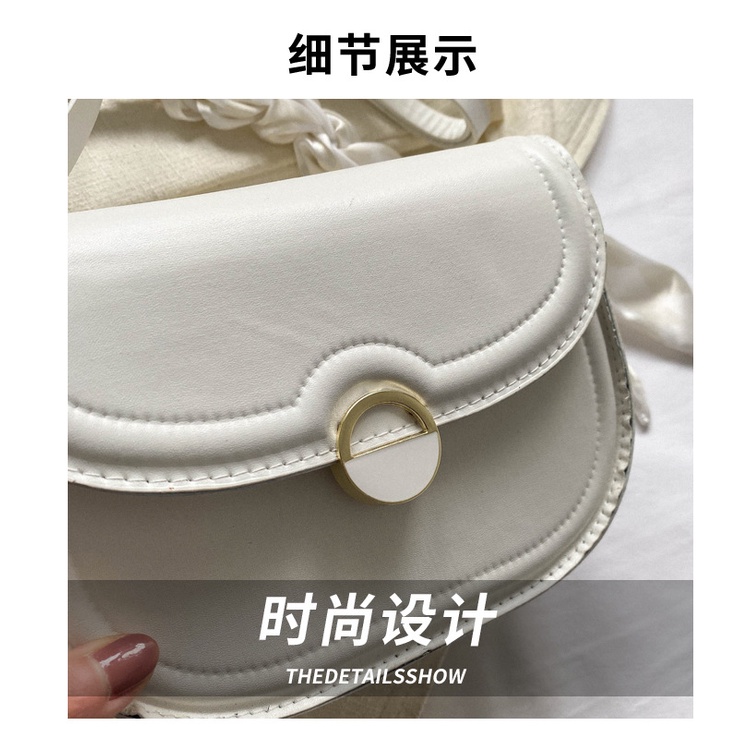 Túi Xách Đeo Vai Vải Lụa Phối Khăn Quàng Cổ Kiểu Retro Thời Trang Mùa Xuân 2023 Cho Nữ