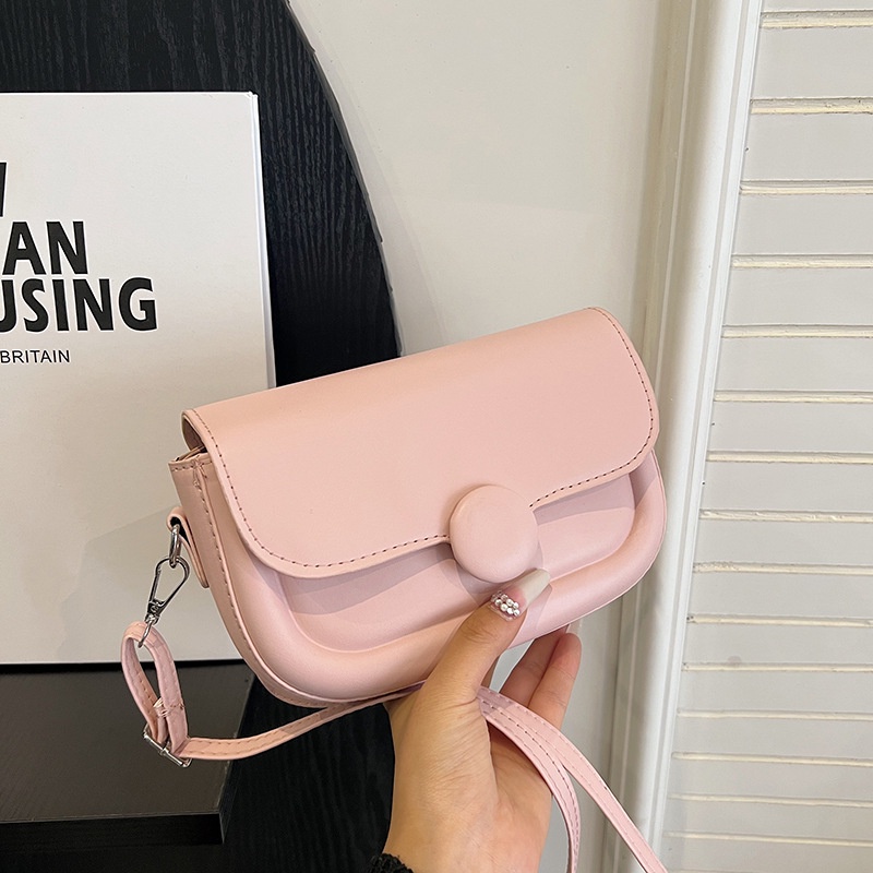 Túi Đeo Vai Hình Vuông Cỡ Nhỏ Màu Trơn Thời Trang Mùa Xuân 2023 Cho Nữ