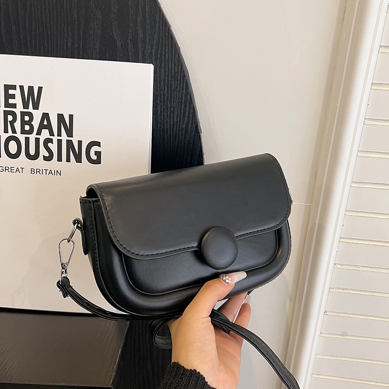 Túi Đeo Vai Hình Vuông Cỡ Nhỏ Màu Trơn Thời Trang Mùa Xuân 2023 Cho Nữ