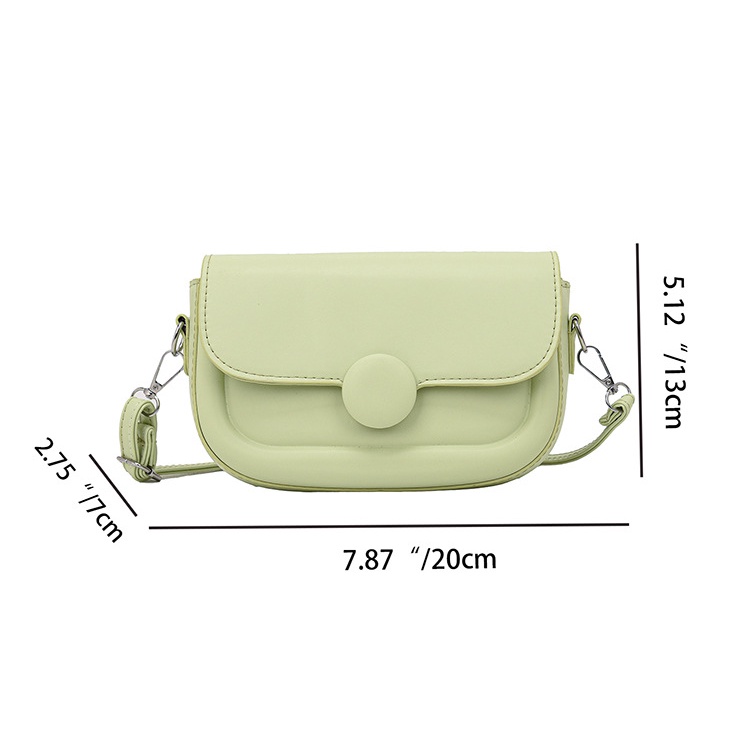 Túi Đeo Vai Hình Vuông Cỡ Nhỏ Màu Trơn Thời Trang Mùa Xuân 2023 Cho Nữ