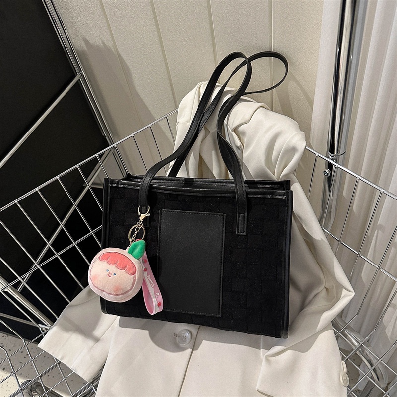 Túi Xách Cỡ Lớn Màu Sắc Đơn Giản Phong Cách Retro Thời Trang Xuân Hè 2023 Cho Nữ