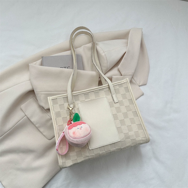 Túi Xách Cỡ Lớn Màu Sắc Đơn Giản Phong Cách Retro Thời Trang Xuân Hè 2023 Cho Nữ