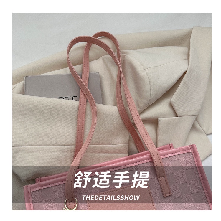 Túi Xách Cỡ Lớn Màu Sắc Đơn Giản Phong Cách Retro Thời Trang Xuân Hè 2023 Cho Nữ