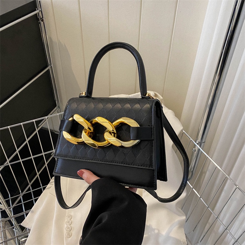 Túi Đeo Chéo Hình Vuông Nhỏ Màu Trơn Thời Trang 2023 Cho Nữ