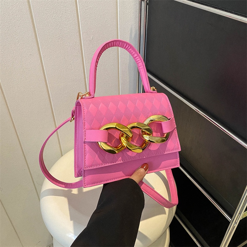 Túi Đeo Chéo Hình Vuông Nhỏ Màu Trơn Thời Trang 2023 Cho Nữ