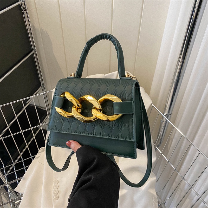 Túi Đeo Chéo Hình Vuông Nhỏ Màu Trơn Thời Trang 2023 Cho Nữ