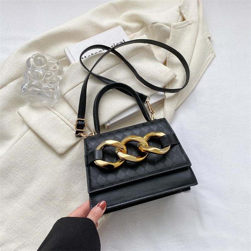 Túi Đeo Chéo Hình Vuông Nhỏ Màu Trơn Thời Trang 2023 Cho Nữ