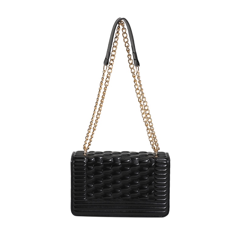 Túi Đeo Vai Hình Vuông Cỡ Nhỏ Đính Đá Phối Dây Đeo Sợi Xích Thời Trang Hàn Quốc 2023 Cho Nữ