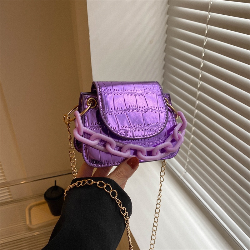 Túi Đeo Chéo Mini Hình Vuông Họa Tiết Vân Đá Màu Trơn Thời Trang Mùa Xuân 2023 Cho Nữ