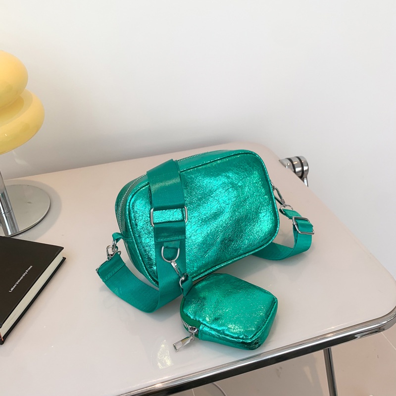 Túi Đeo Chéo Hình Vuông Nhỏ Lấp Lánh Thời Trang Mùa Xuân 2023 Cho Nữ