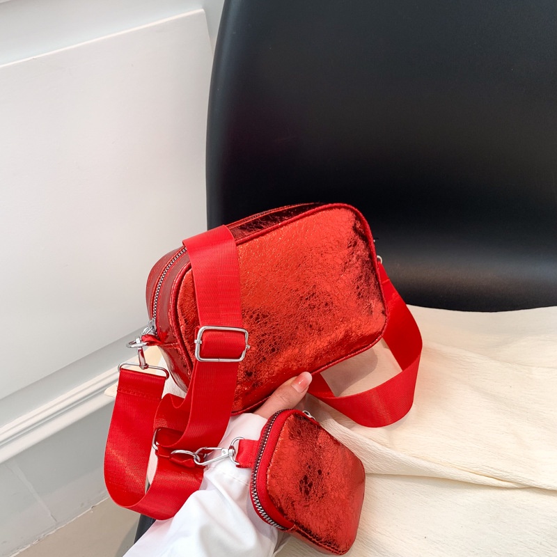 Túi Đeo Chéo Hình Vuông Nhỏ Lấp Lánh Thời Trang Mùa Xuân 2023 Cho Nữ