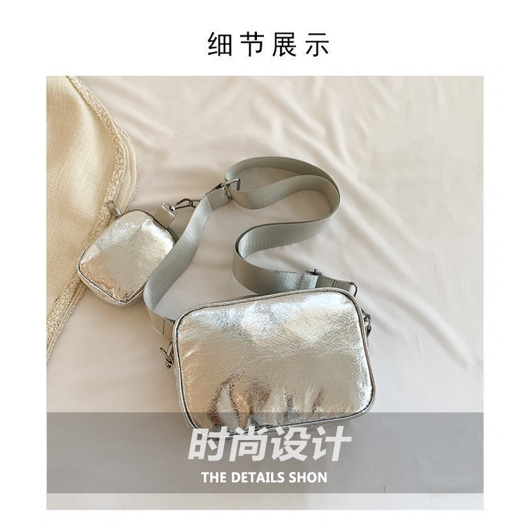 Túi Đeo Chéo Hình Vuông Nhỏ Lấp Lánh Thời Trang Mùa Xuân 2023 Cho Nữ