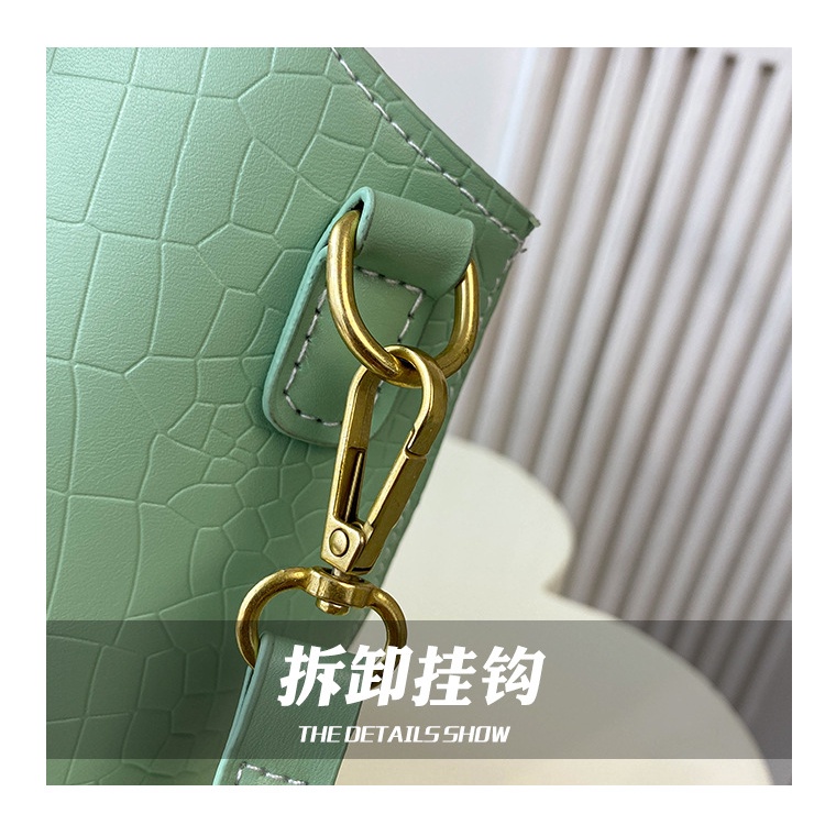 Túi Đeo Vai Sức Chứa Lớn Họa Tiết Da Cá Sấu Thời Trang Xuân Hè 2023 Dành Cho Bạn Nữ