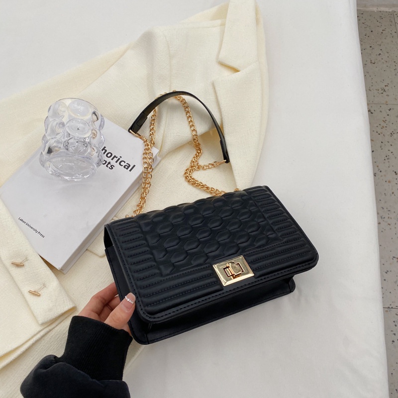 Ba Lô Đeo Vai Hình Vuông Cỡ Nhỏ Đính Đá Phối Dây Đeo Sợi Xích Thời Trang Hàn Quốc 2023 Cho Nữ