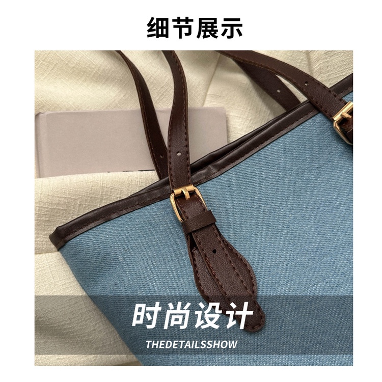 Túi Xách Denim Cỡ Lớn Thời Trang 2023 Dành Cho Nữ