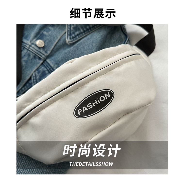 Túi Đeo Chéo Một Bên Ngực Nhỏ Đơn Giản Phong Cách Đường Phố Cho Nam Nữ