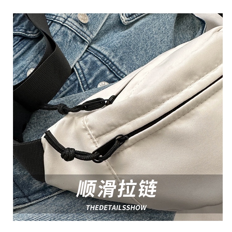 Túi Đeo Chéo Một Bên Ngực Nhỏ Đơn Giản Phong Cách Đường Phố Cho Nam Nữ