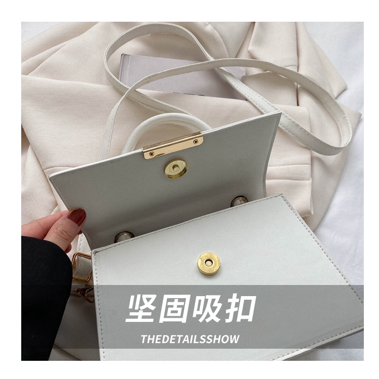 Túi Đeo Chéo Hình Vuông Nhỏ Màu Trơn Thời Trang Mùa Xuân 2023 Cho Nữ