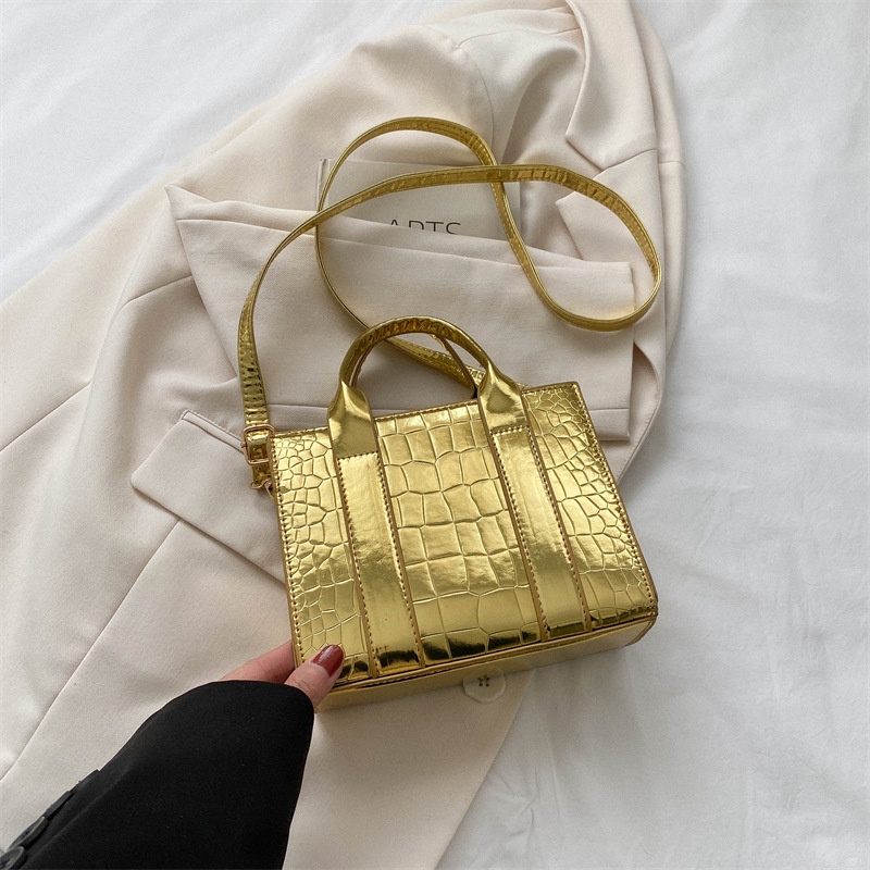 Túi Xách Đeo Vai Màu Trơn Bóng Thời Trang Mùa Xuân 2023 Cho Nữ