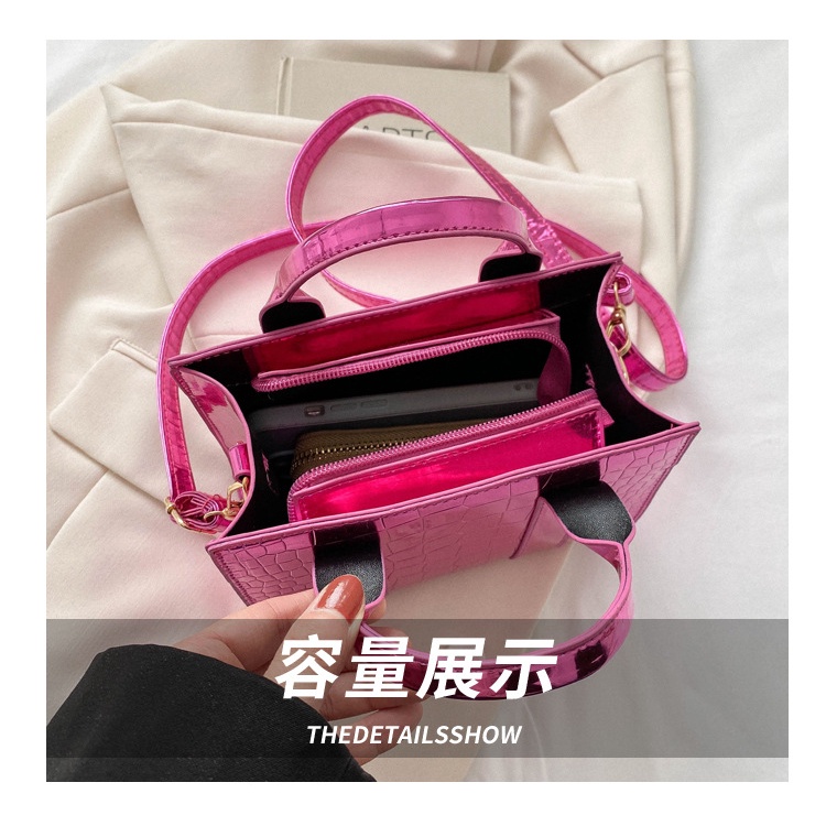 Túi Xách Đeo Vai Màu Trơn Bóng Thời Trang Mùa Xuân 2023 Cho Nữ