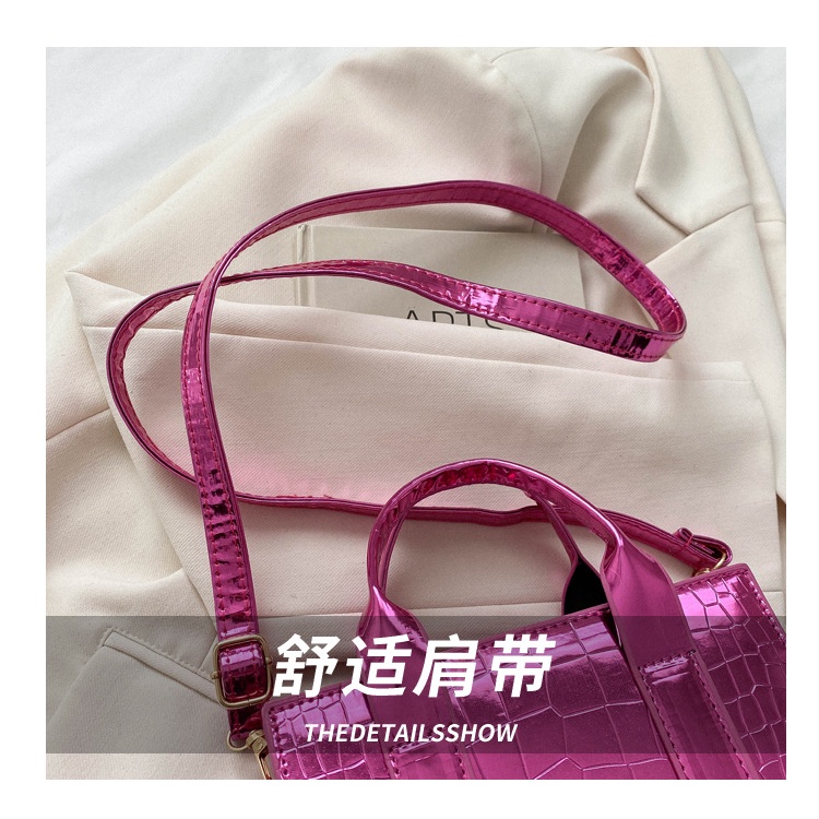 Túi Xách Đeo Vai Màu Trơn Bóng Thời Trang Mùa Xuân 2023 Cho Nữ