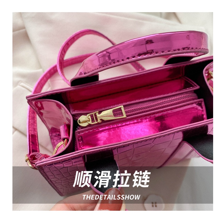 Túi Xách Đeo Vai Màu Trơn Bóng Thời Trang Mùa Xuân 2023 Cho Nữ