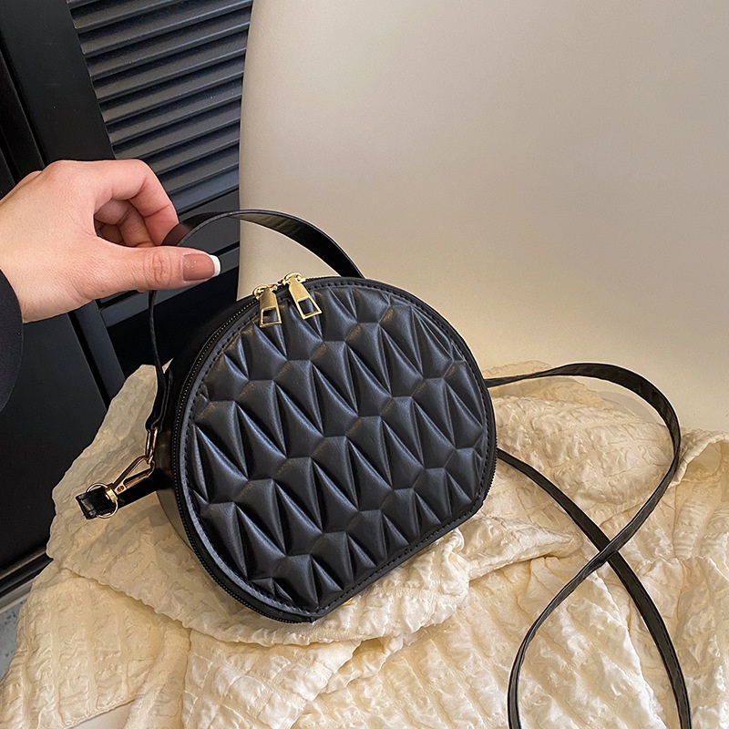 Túi Đeo Chéo Hình Tròn Nhỏ Thêu Họa Tiết Thời Trang Mùa Xuân 2023 Cho Nữ