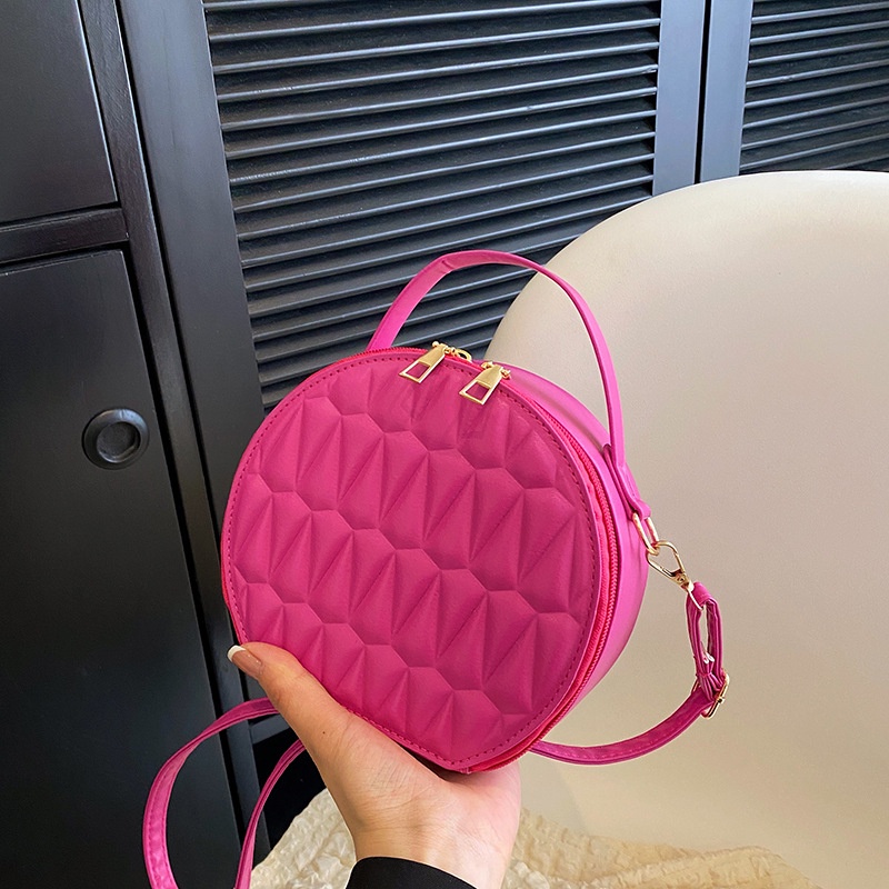 Túi Đeo Chéo Hình Tròn Nhỏ Thêu Họa Tiết Thời Trang Mùa Xuân 2023 Cho Nữ