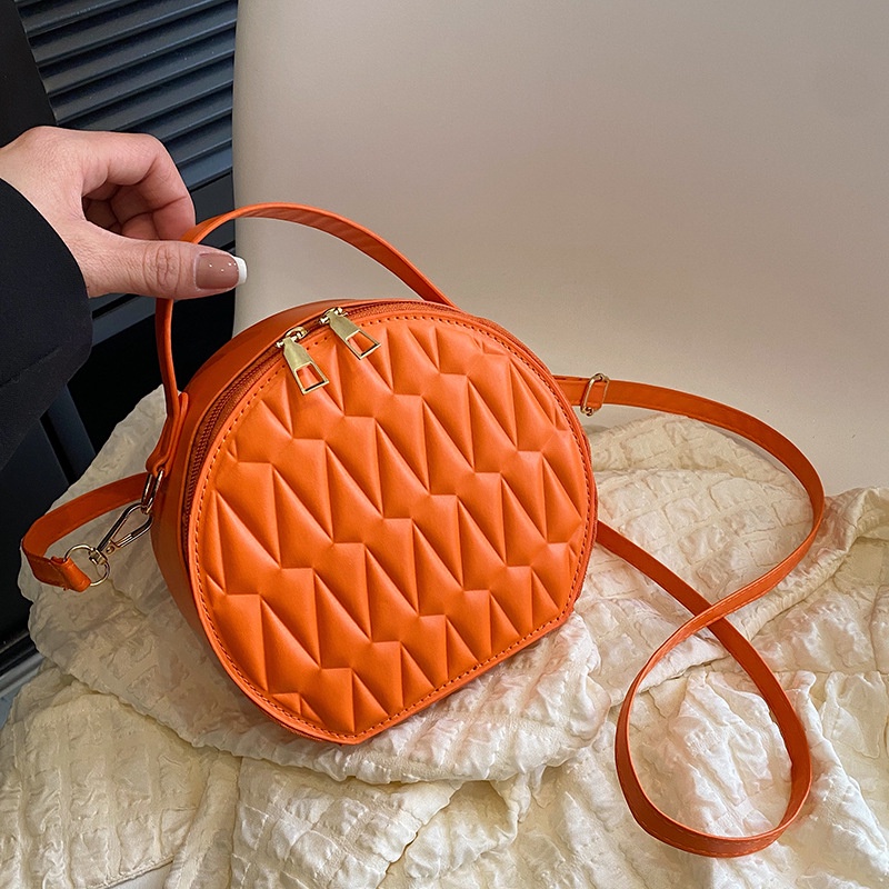 Túi Đeo Chéo Hình Tròn Nhỏ Thêu Họa Tiết Thời Trang Mùa Xuân 2023 Cho Nữ