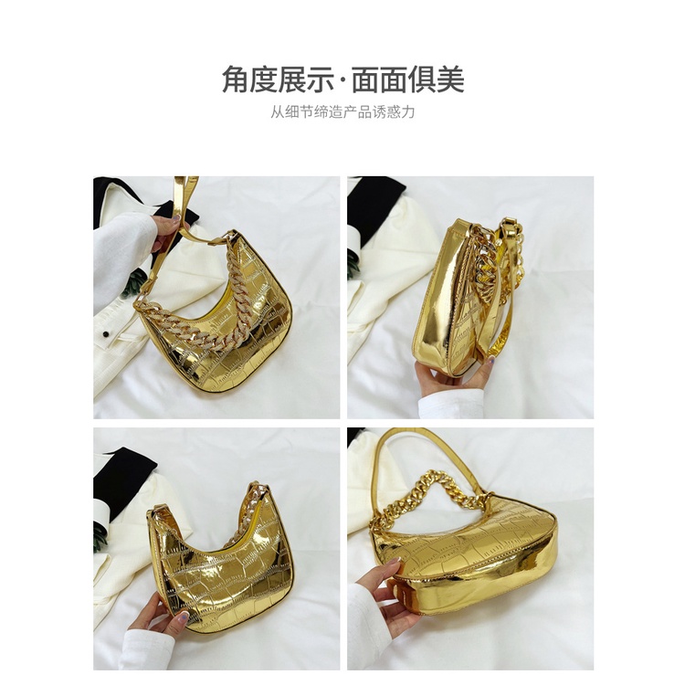 Túi Xách Đeo Vai / Đeo Chéo Có Dây Xích Thời Trang Retro 2023 Dành Cho Nữ