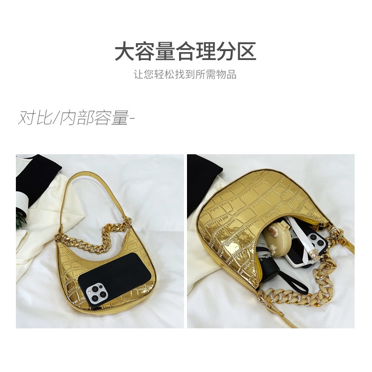 Túi Xách Đeo Vai / Đeo Chéo Có Dây Xích Thời Trang Retro 2023 Dành Cho Nữ