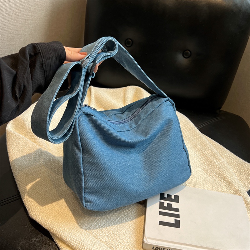 Ba Lô Denim Sức Chứa Lớn Thời Trang Mùa Xuân 2023 Dành Cho Nữ