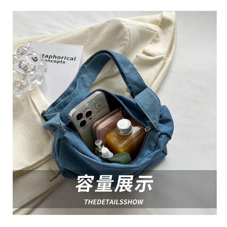 Ba Lô Denim Sức Chứa Lớn Thời Trang Mùa Xuân 2023 Dành Cho Nữ