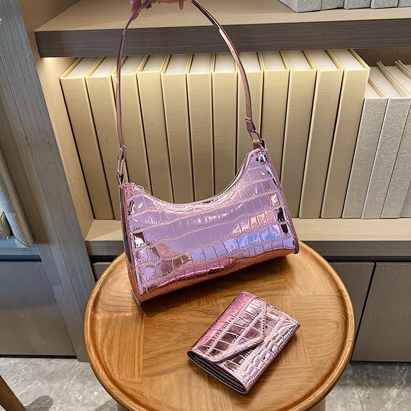 Túi Xách Đeo Vai Họa Tiết Vân Đá Phong Cách Retro Pháp 2023 Cho Nữ