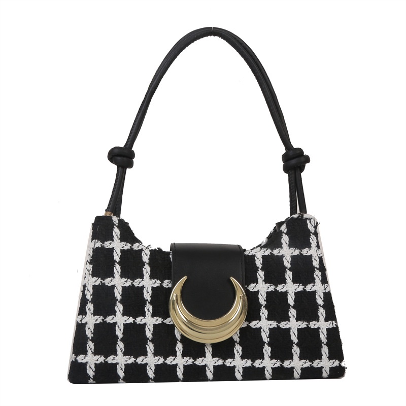 Túi Tote Đeo Vai / Kẹp Nách Hình Vuông Nhỏ Kẻ Sọc Thời Trang Mùa Xuân 2023 Cho Nữ