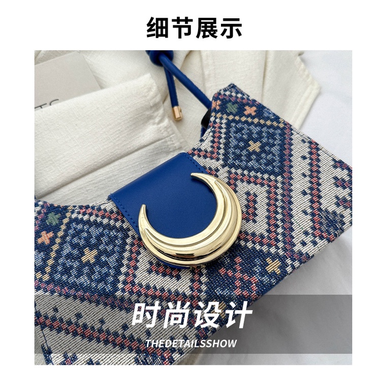 Túi Tote Đeo Vai / Kẹp Nách Hình Vuông Nhỏ Kẻ Sọc Thời Trang Mùa Xuân 2023 Cho Nữ