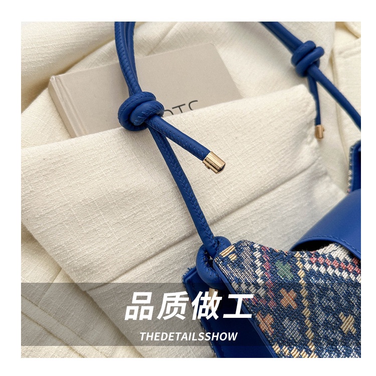 Túi Tote Đeo Vai / Kẹp Nách Hình Vuông Nhỏ Kẻ Sọc Thời Trang Mùa Xuân 2023 Cho Nữ