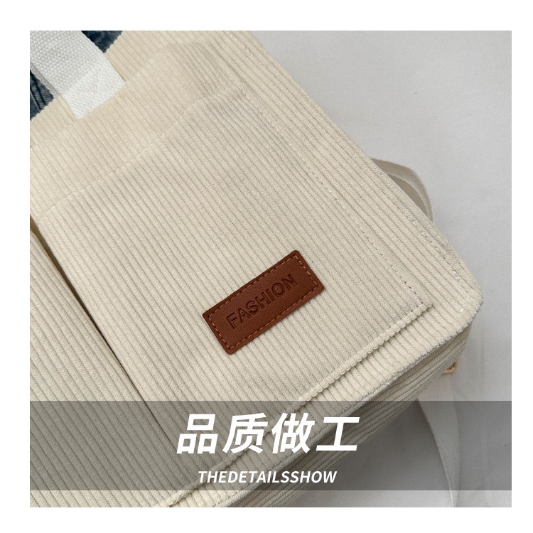 Ba Lô Vải Nhung Kẻ Thời Trang Mùa Xuân 2023 Dành Cho Nữ