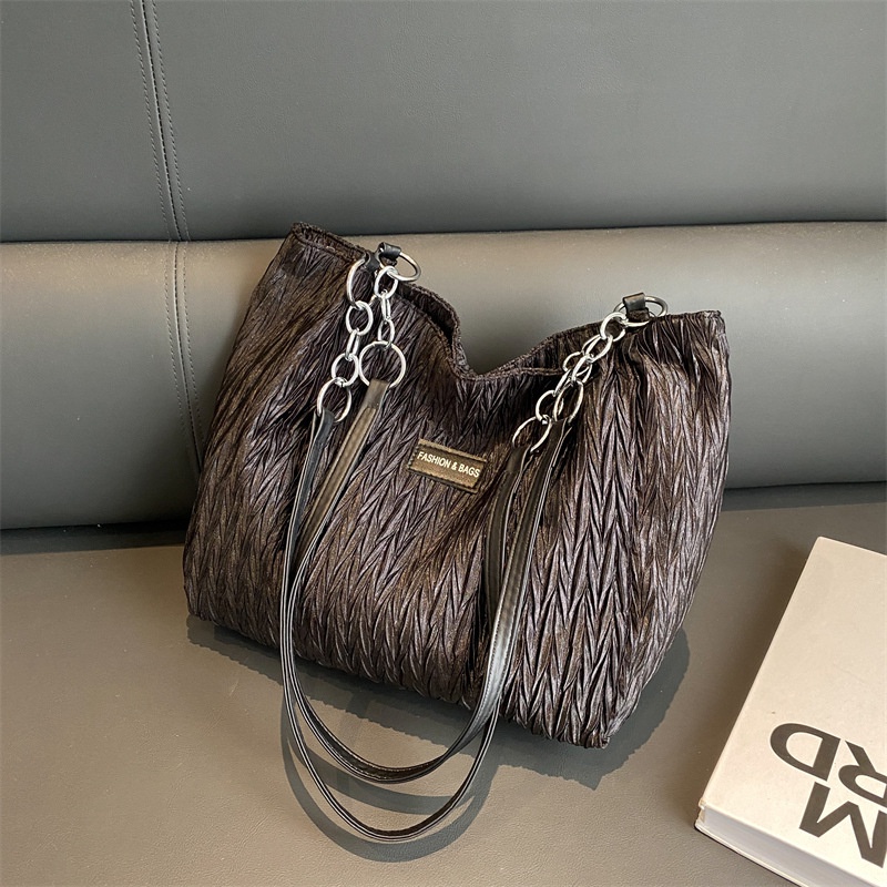 Túi Tote Xếp Ly Đeo Vai Thời Trang Mùa Xuân 2023 Cho Nữ