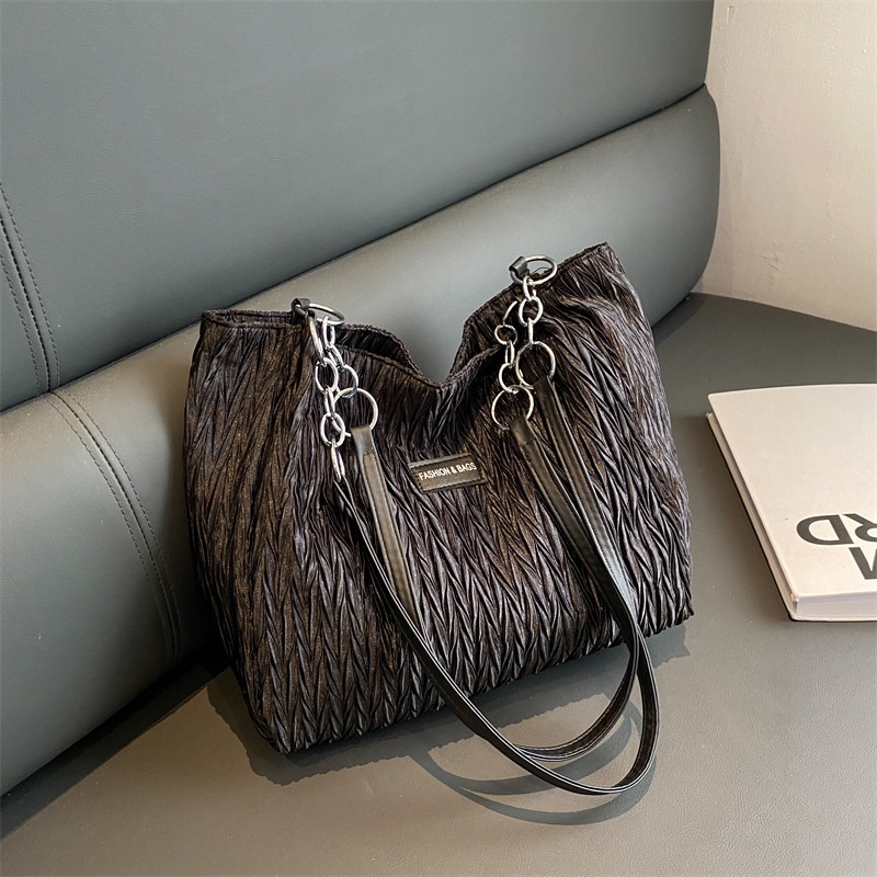 Túi Tote Xếp Ly Đeo Vai Thời Trang Mùa Xuân 2023 Cho Nữ