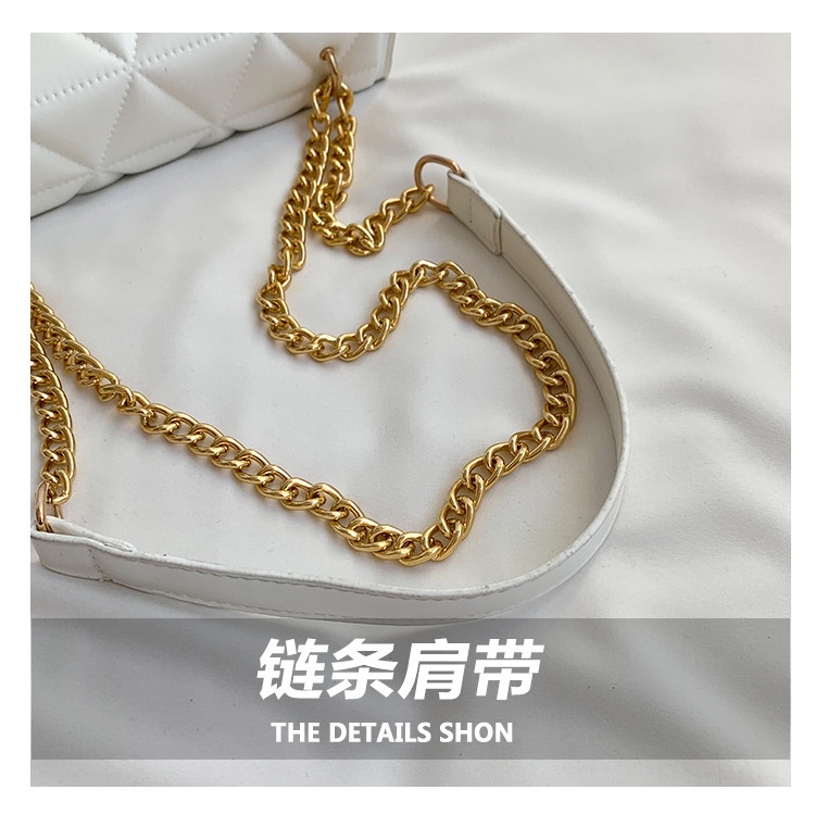 Túi Xách Đeo Vai Hình Vuông Cỡ Nhỏ Phối Dây Đeo Sợi Xích Thêu Họa Tiết Thời Trang Mùa Xuân 2023 Cho Nữ